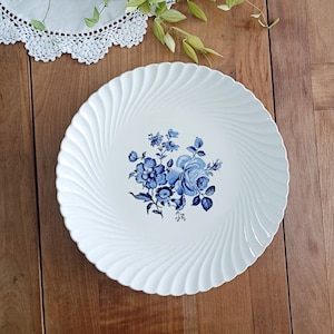 Round dish Lunéville tradition, old, vintage
