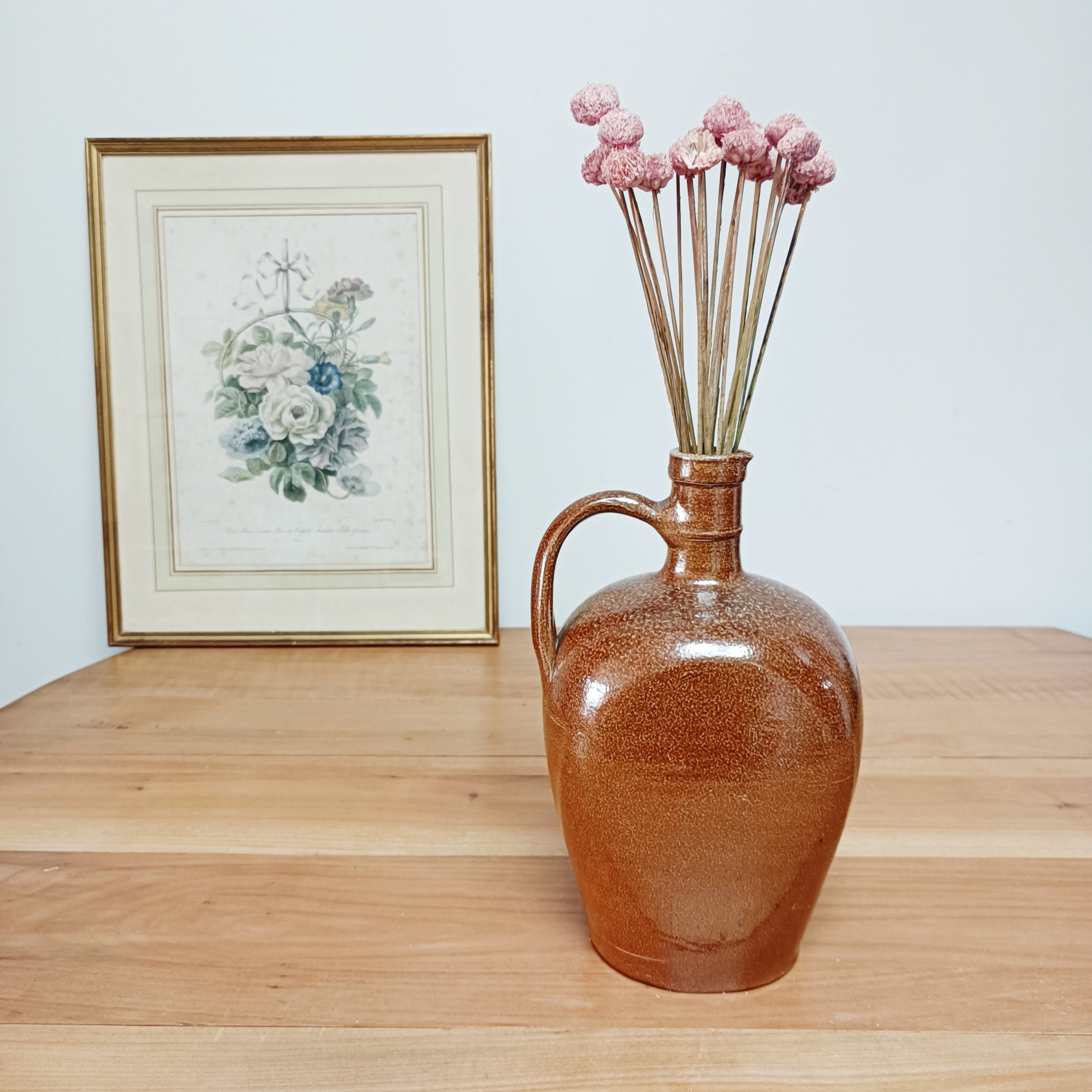 Pichet, Cruche en Grès Émaillé, Vintage