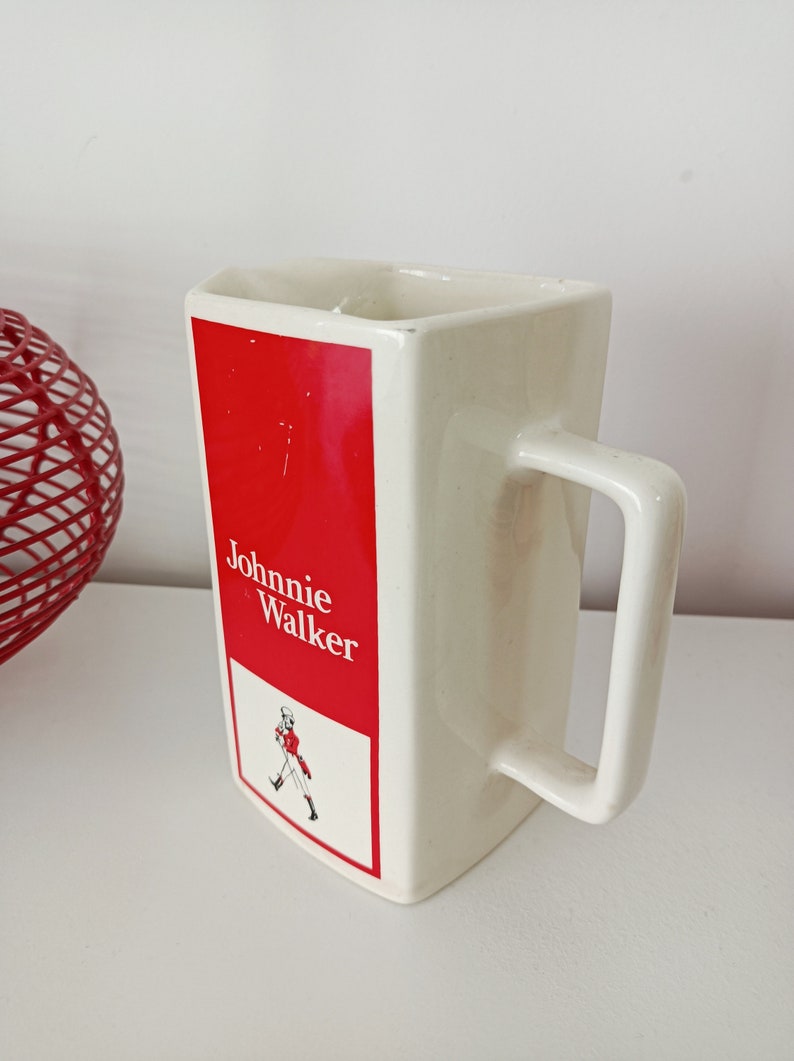 Pitcher, Johnnie Walker advertising carafe, vintage image 3