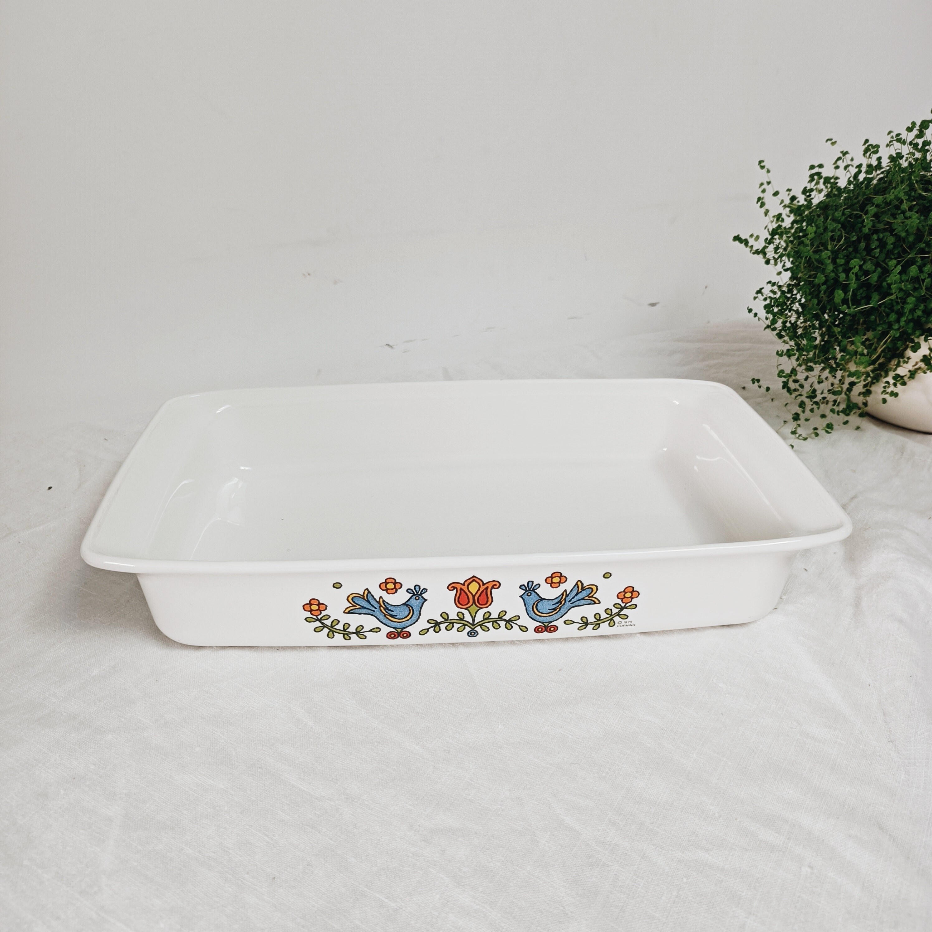 Plat à Four Pyroflam, Style Acapulco, Corningware, Country Festival