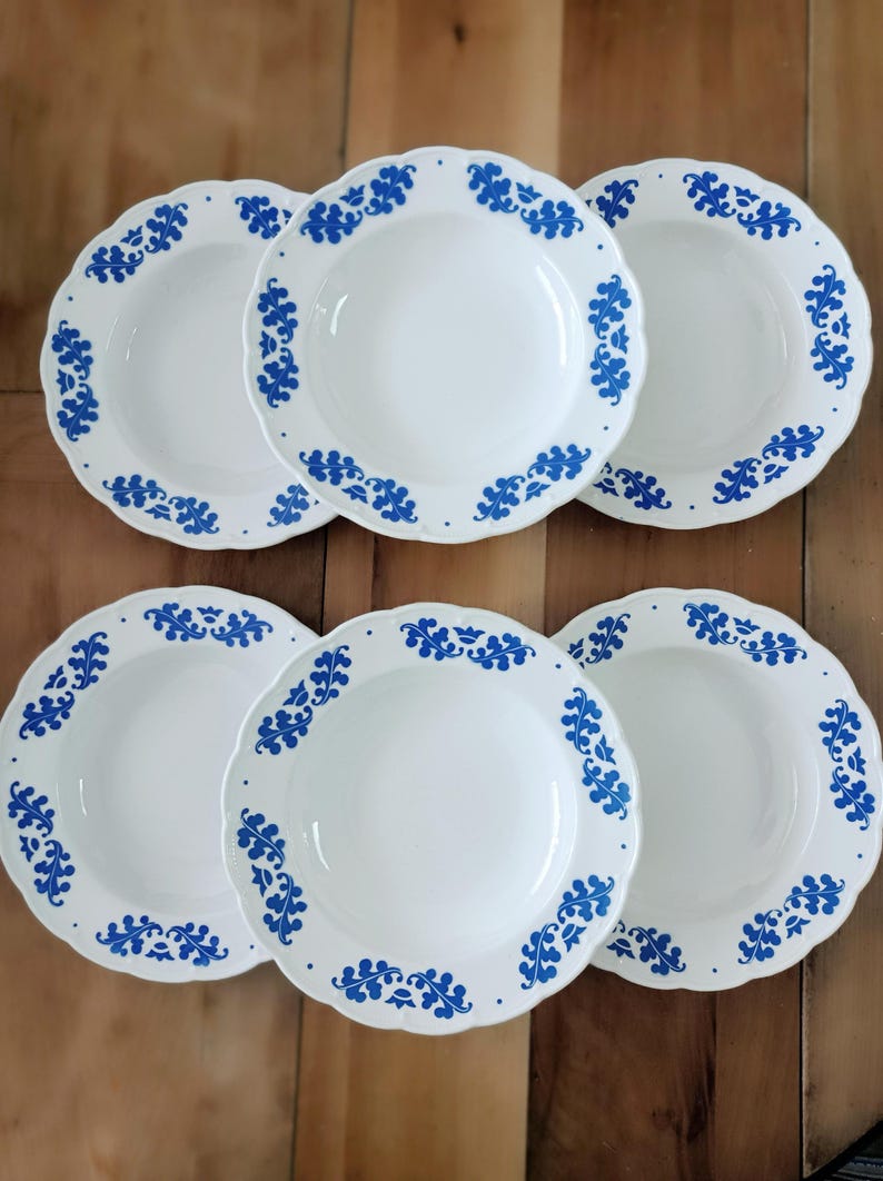 Boch Oak Leaf Soup Plates - Thumbnail 2