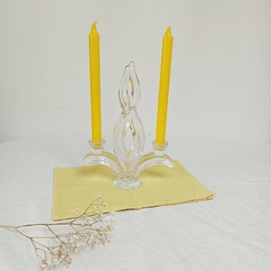 Candlestick, crystal candlestick, art valves, vintage
