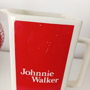 Pitcher, Johnnie Walker advertising carafe, vintage image 10
