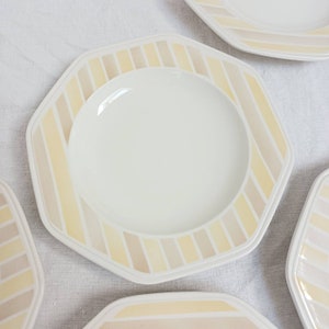 Set of 10 hollow plates Moulin des loups, vintage