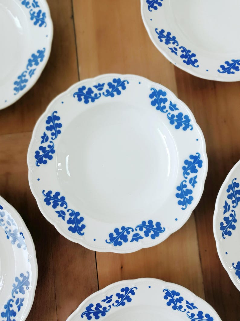 Boch Oak Leaf Soup Plates
