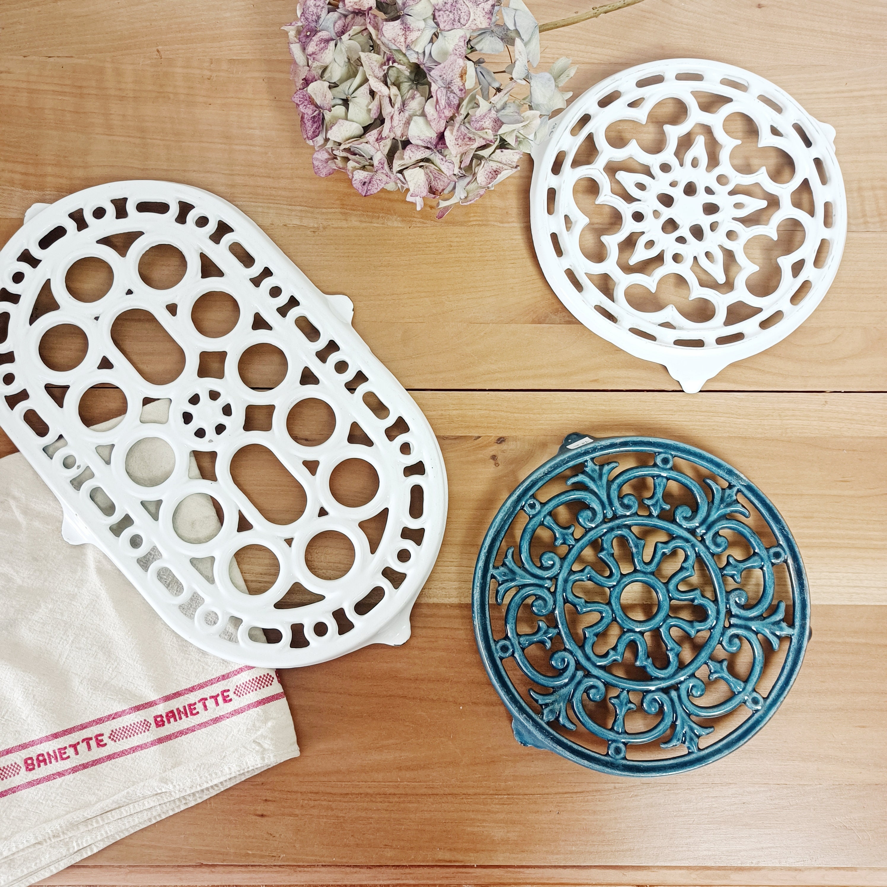 Dessous de Plat en Fonte, Ancien, Vintage