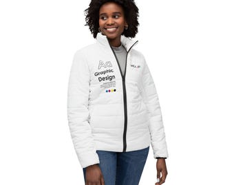 Women's Graphic Design Puffer Jacket