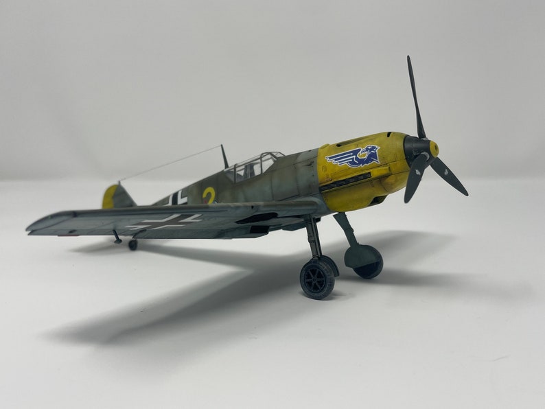 Maquette Avion Hasegawa 1/48 Messerschmitt BF109 Trop E3 - Montée Et Peinte