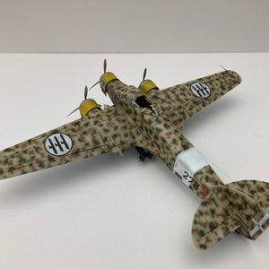 1:72 scale Savoia Marchetti SM79, scale model aircraft professionally built.