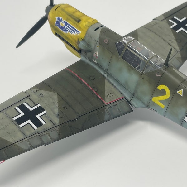 Maßstab 1:48 Messerschmitt Bf 109E-1 Modell professionell gebaut