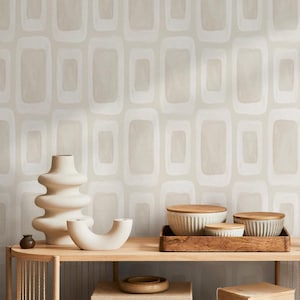 Geometric Abstract Gray Black Wallpaper - C866