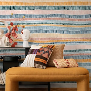 Eclectic Stripe Abstract Wallpaper - D509