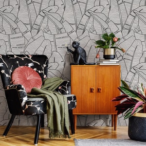 Wallpaper Peel and Stick Wallpaper Removable Wallpaper Home Decor Wall Art Wall Decor Room Decor / Banana Leaves Wallpaper - A961