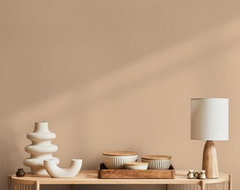 Minimalist Beige Modern Wallpaper - D425