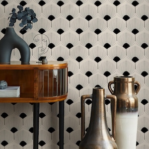 Peel and Stick Wallpaper Removable Wallpaper Wall Decor Home Decor Wall Art Printable Wall Art Room Decor / Beige Wallpaper - C216