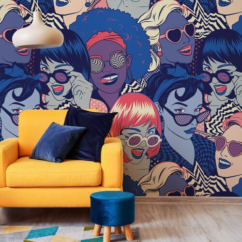 Harlow // Peel and Stick Wallpaper // Removable Etsy