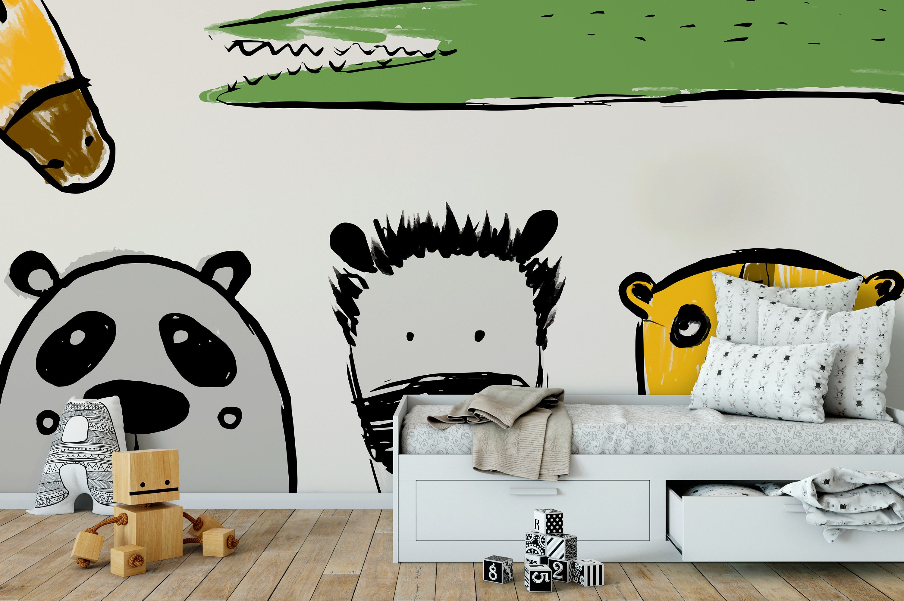 Wall Decor Wallpaper Peel and Stick Wallpaper Removable | Etsy