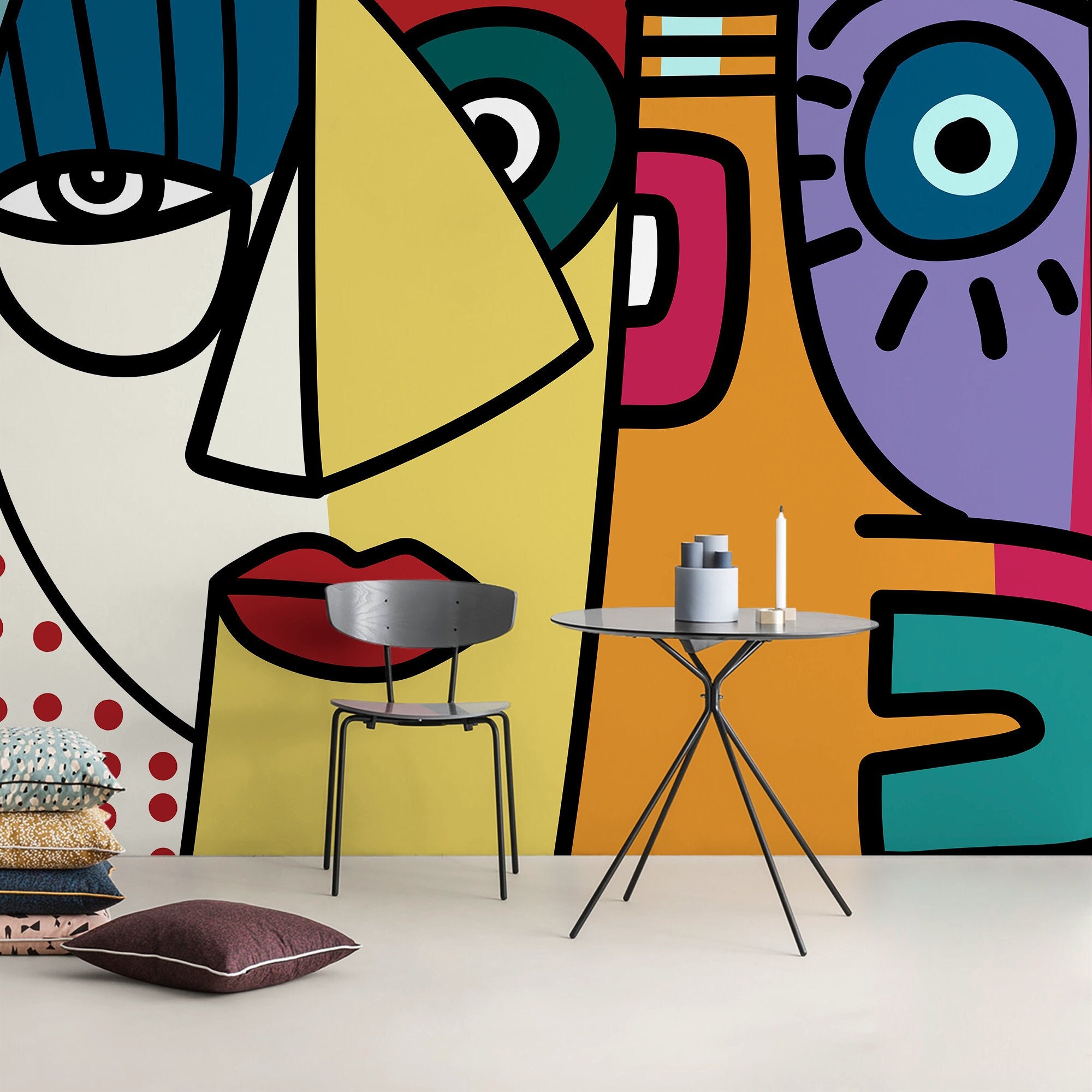 Modern Cubism Wallpaper