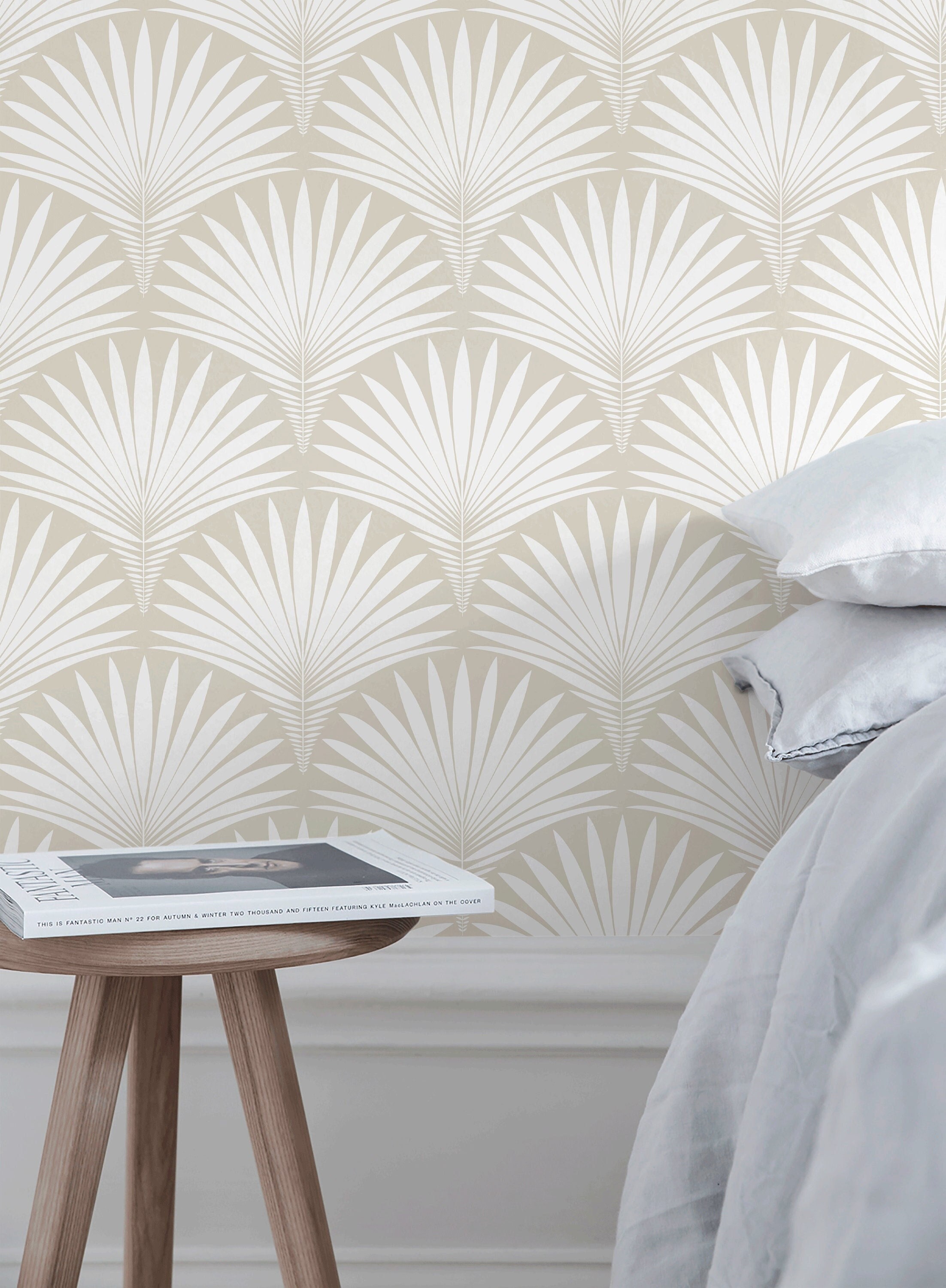 Off White Glossy PVC Wallpaper, For Home