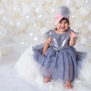 Feather Tulle Dress