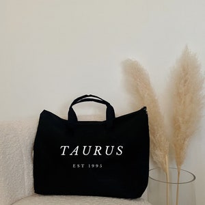 Taurus Tote Bag | Taurus Bag | Taurus Gifts | Gift for Taurus | Taurus Birthday Gift | Horoscope Tote Bag |Zodiac Sign Tote Bag |Zodiac Gift