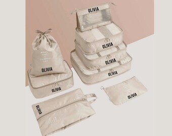 monogrammed packing cubes