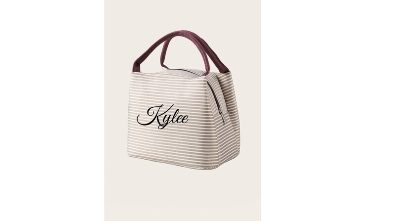 PERSONALIZED Mini Insulated Lunch Bag Work Lunch Bag School Lunch Bag Insulated Bag Functional Bag Multipurpose Bag image 4