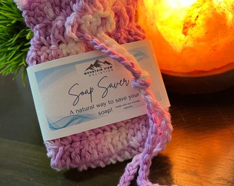 Soap Saver/   Soap pouch %100 cotton eco friendly/ organic handcrafted soap bag