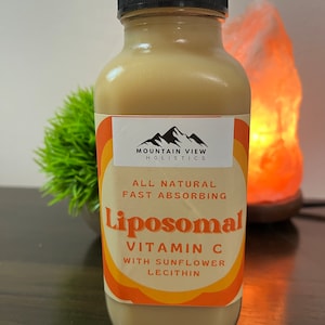 Liposomal Vitamin C with Sunflower Lecithin/Fast absorbing vitamin C (Non gmo/all natural)
