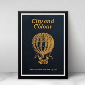 City & Colour framed poster