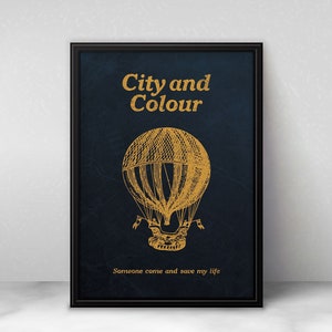 City and Colour Poster - Dallas Green - Music Wall Art - Portrait A5 A4 A3