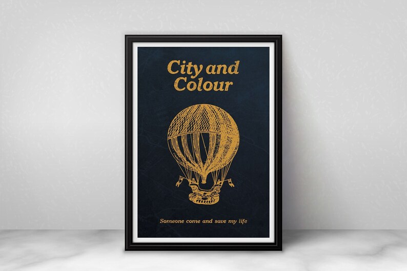 City & Colour framed poster