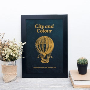 City & Colour framed poster