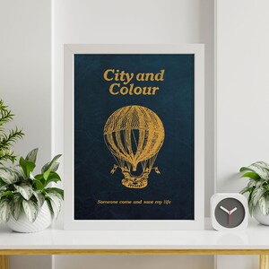 City & Colour framed poster