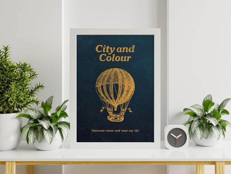 City & Colour framed poster