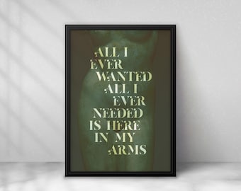 Depeche Mode Poster: Enjoy The Silence Lyric Wall Art