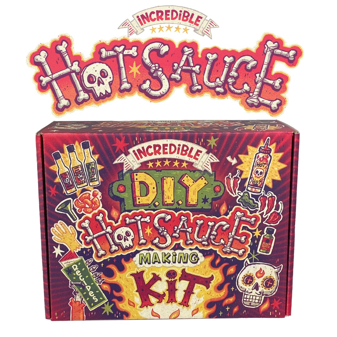 Hot Sauce Making Kit, Hot Sauce Kit, DIY Gift, DIY Kit, Gift for Men