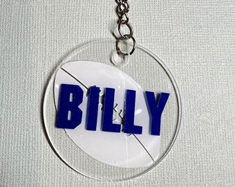 Personalised Rugby Keyring – League or Union Gift – Sports Bag Tag for Footy Fans