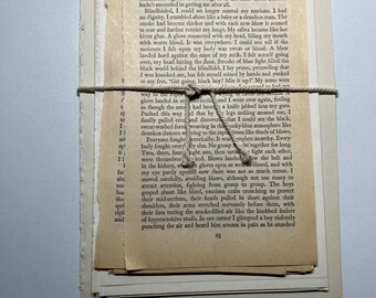 Vintage Book Pages – Ephemera Pack for Junk Journals – Aged Paper Craft Supply