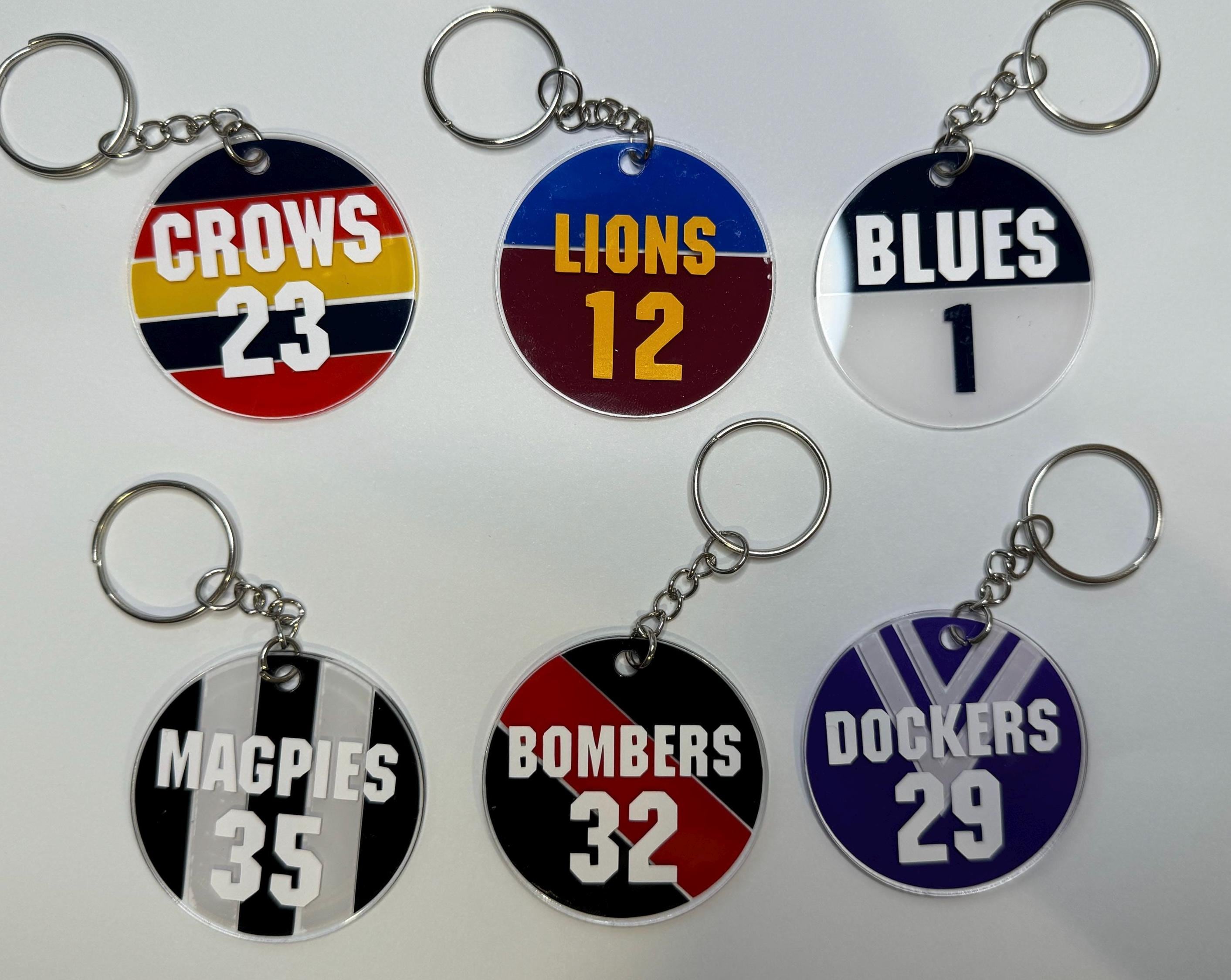 Football Acrylic Bag Tag Australia