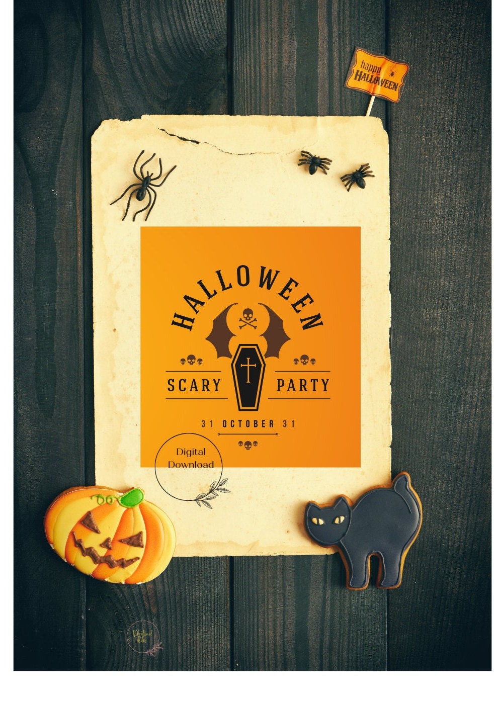 Vintage Halloween Sticker Sheets, PNG Downloadable Journal, Scrapbook ...