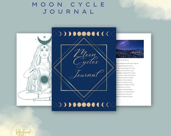 Moon Cycle Manifestation Journal | Law of Attraction, Self Improvement (PDF Download)