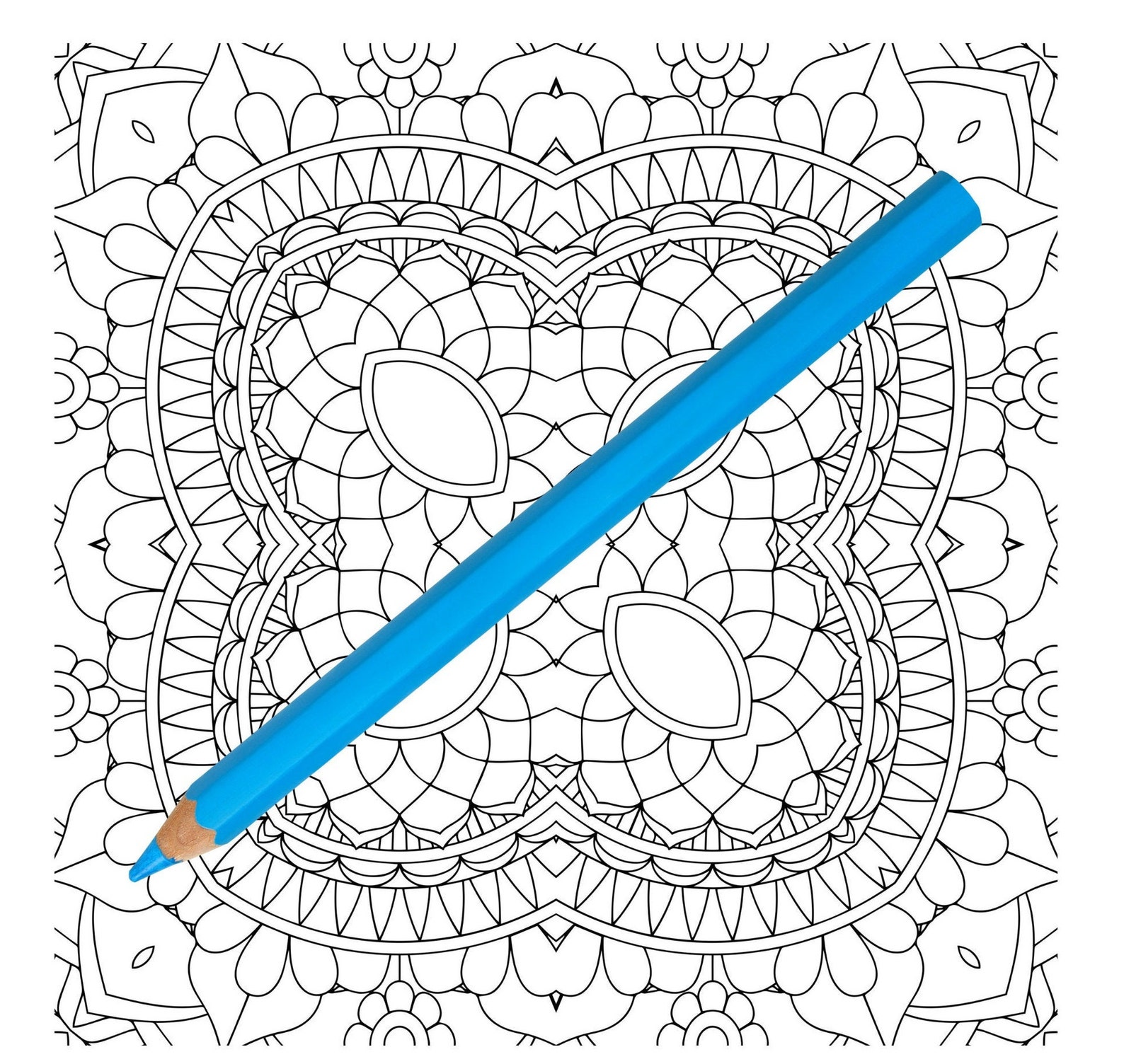 Mandala Coloring Book Digital Download | Etsy