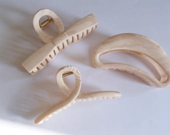 Pinza para el cabello extra grande y resistente, pinza jumbo, pinza ligera, pinza de sujeción fuerte, pinza elegante, regalo para ella, regalo para mujer