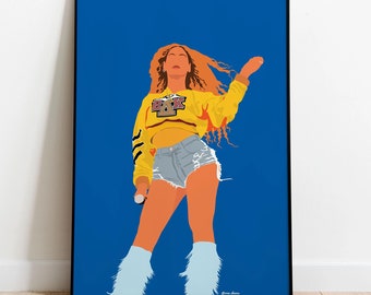 Beychella 2018, Printable Wall Art, Poster, Illustration, Digital Download