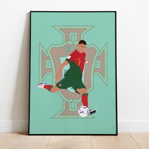 Cristiano Ronaldo, Printable Wall Art, Poster, Illustration, Digital Download
