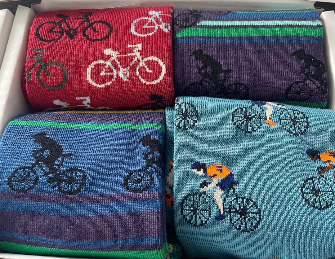 Box of Socks Collection of Quality Leisure Cycling Themed Etsy UK