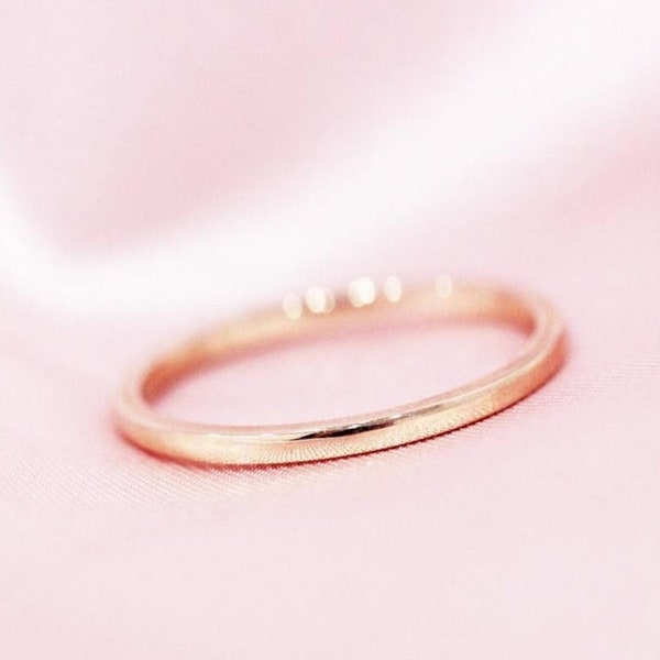 Rose Gold Vintage Wedding Band Etsy