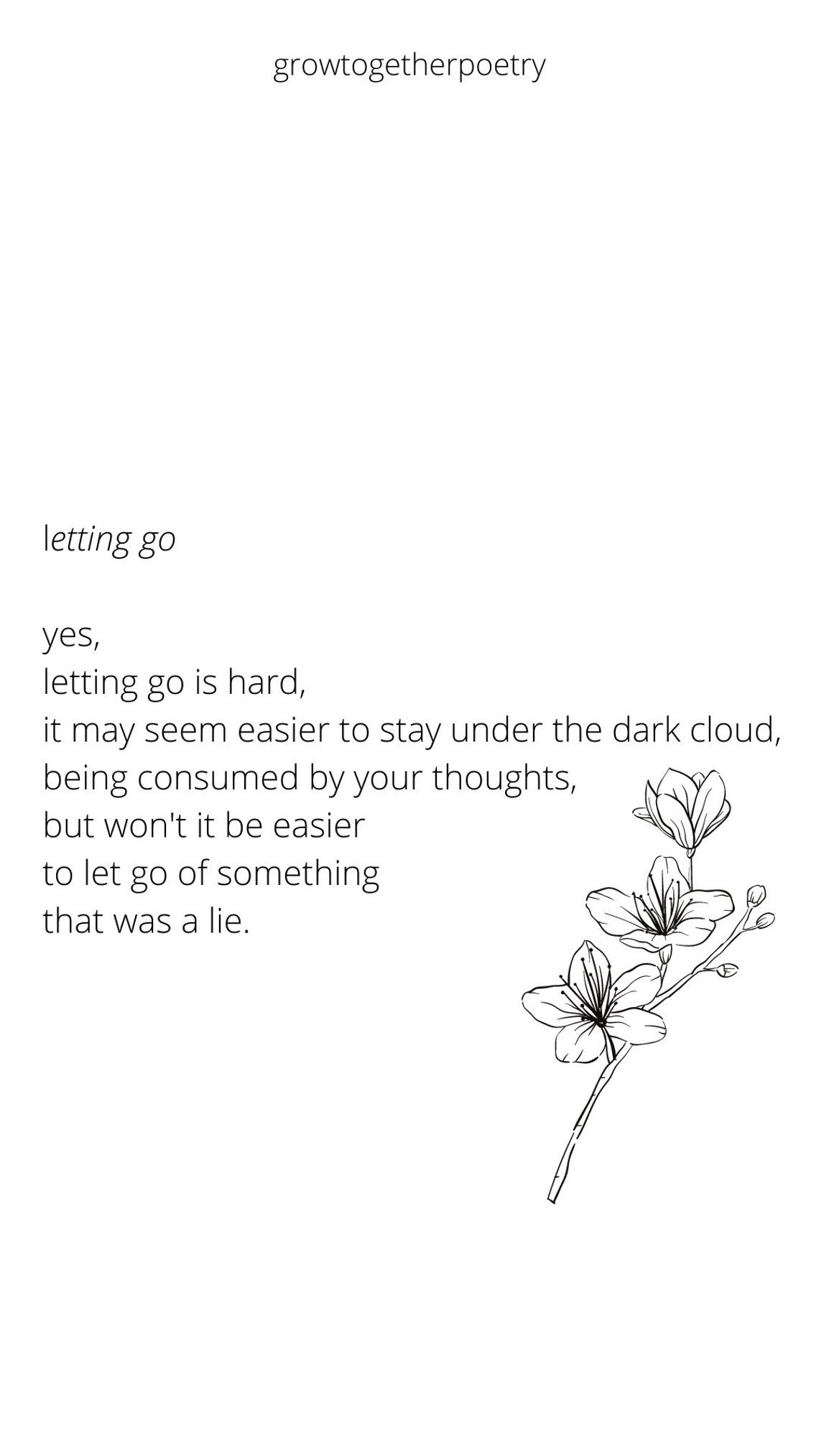 Original poetry letting go Etsy