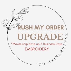 RUSH FEE - Order will ship 5 business days earlier then original ship date